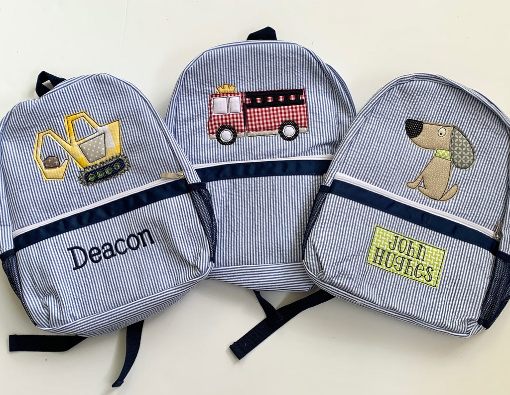Seersucker Toddler Size Backpack