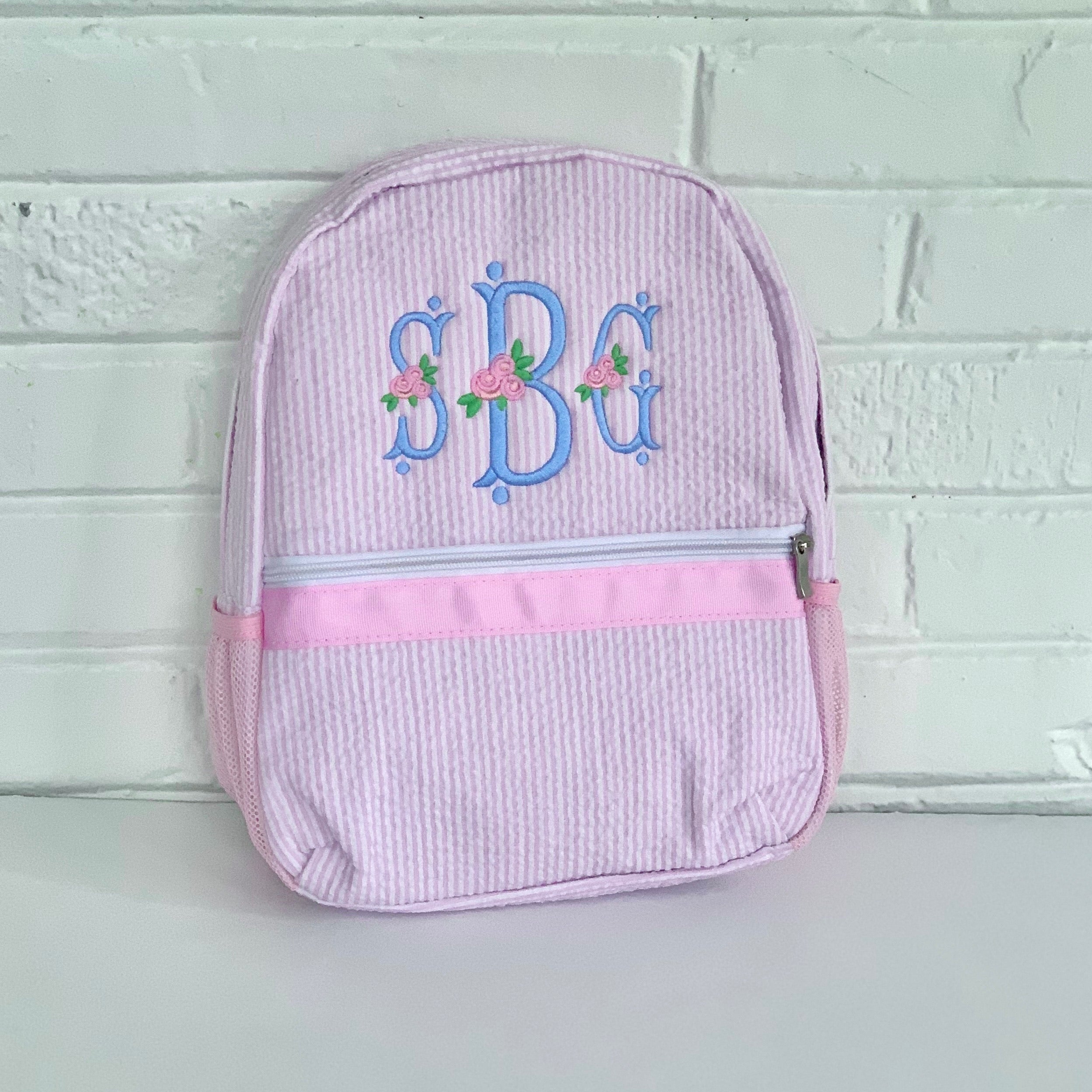 Seersucker Toddler Size Backpack