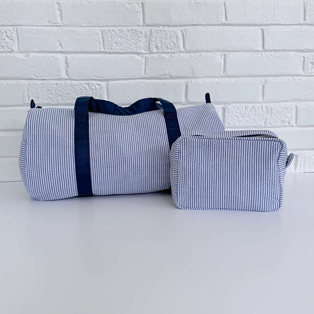 Seersucker Everything Bag