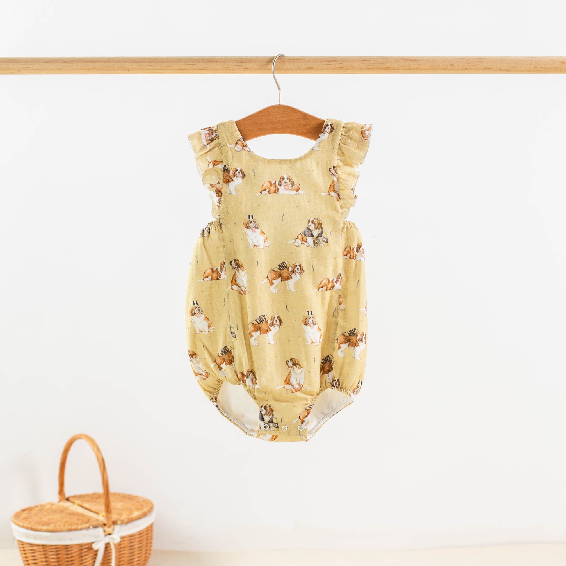 MVP: Louisiana Saints Organic Muslin Bubble Romper